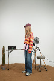 Front Pockets Straight Denim Jeans