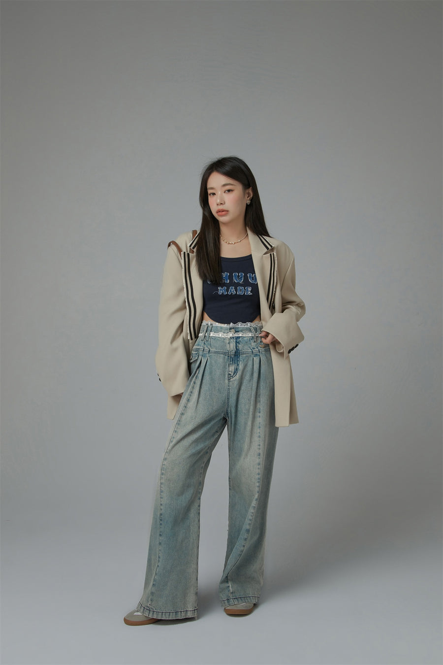 CHUU Oversized School Blazer Jacket