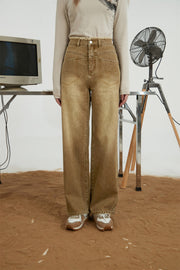 Straight Washed Jeans