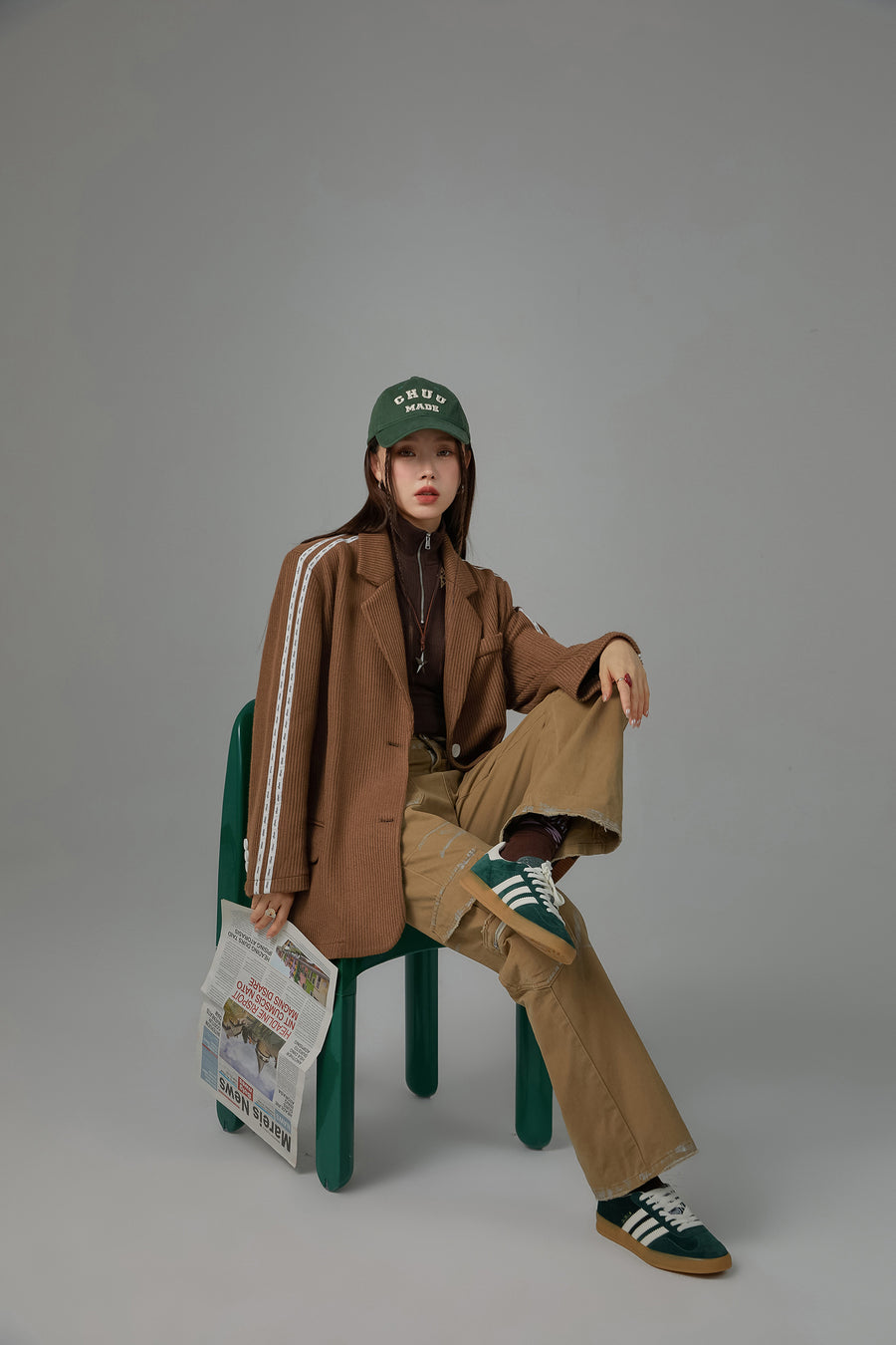 CHUU Head Up Vintage Loose-Fit Jacket