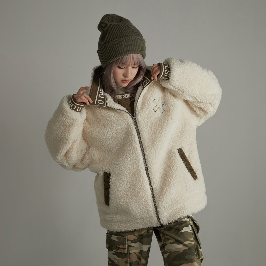 CHUU Cozy Fleece Loose Fit Jacket