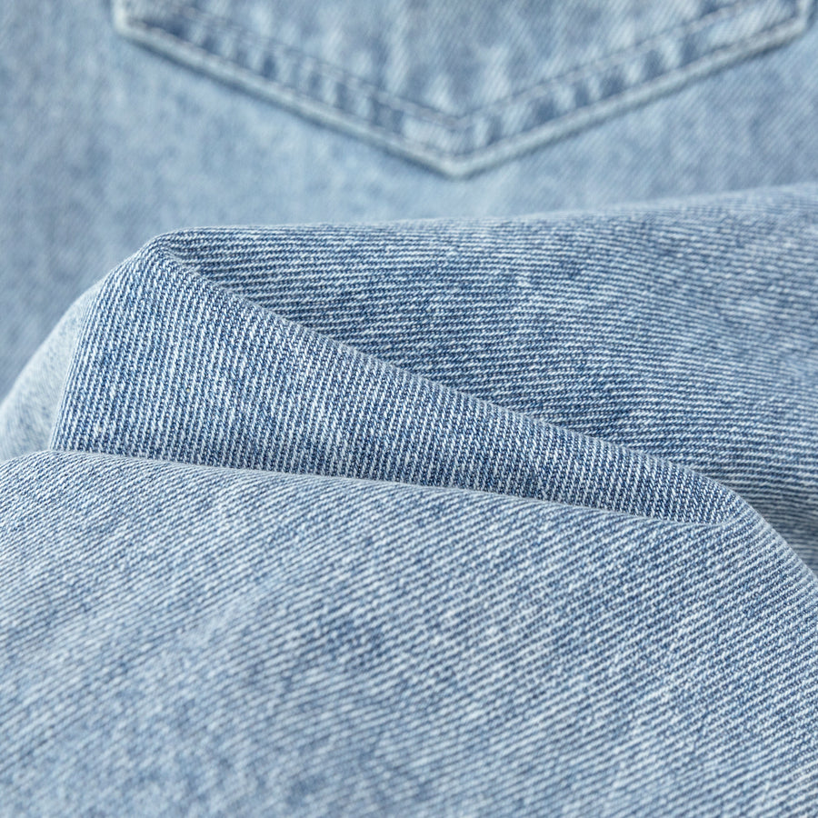 CHUU String Pocket Wide Denim Jeans