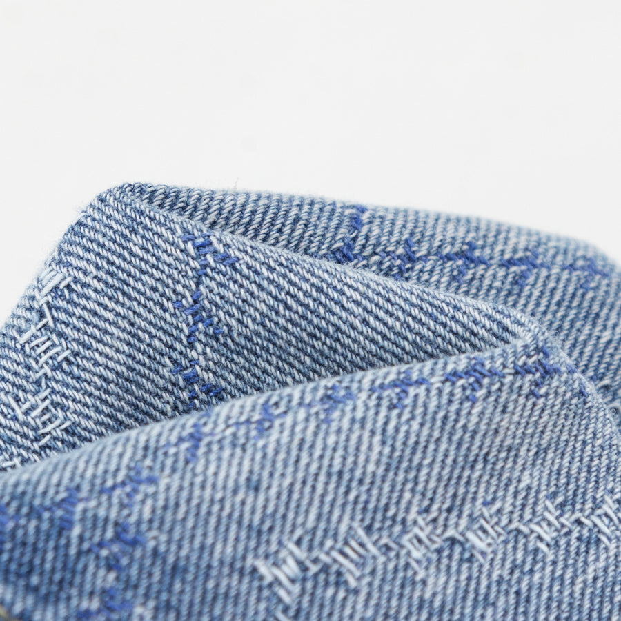 CHUU Argyle Denim Tube Top