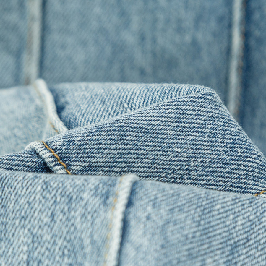 CHUU Squares High-Waisted Wide Jeans