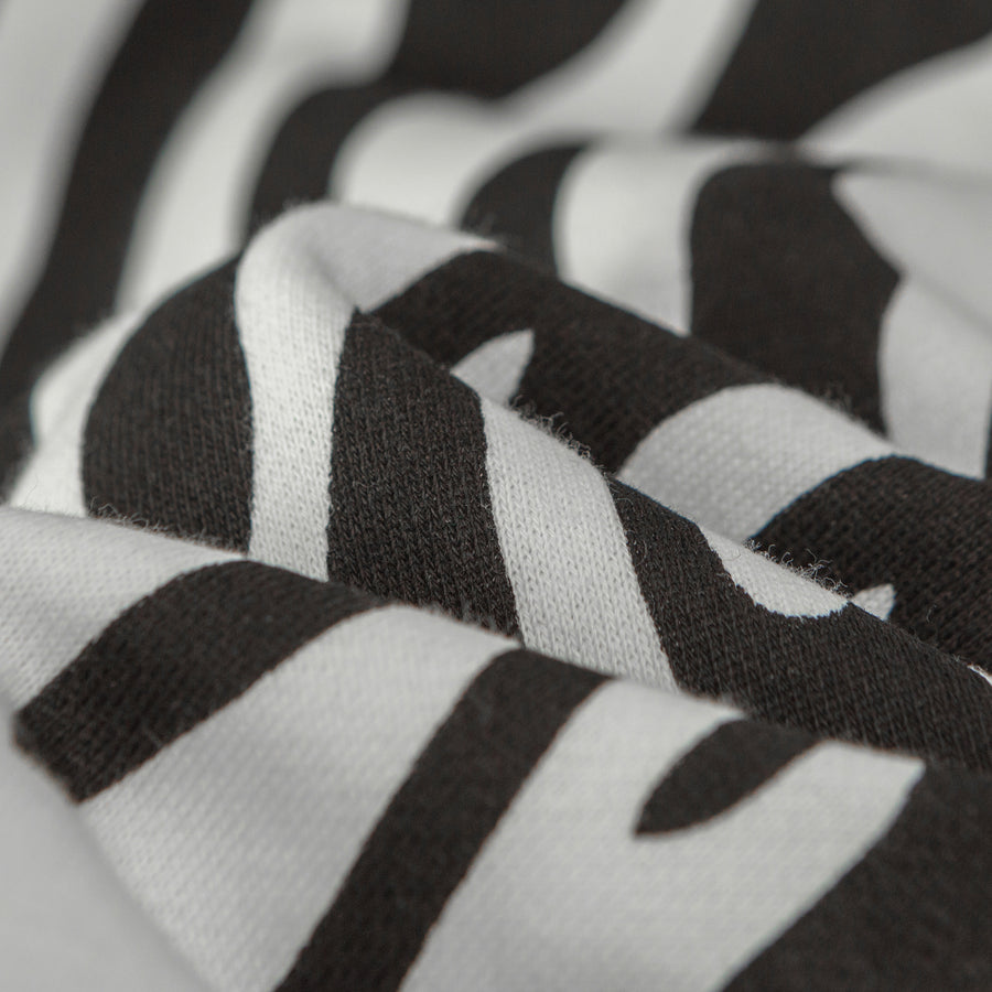 CHUU I Know Who I Am Zebra Bomber Jacket