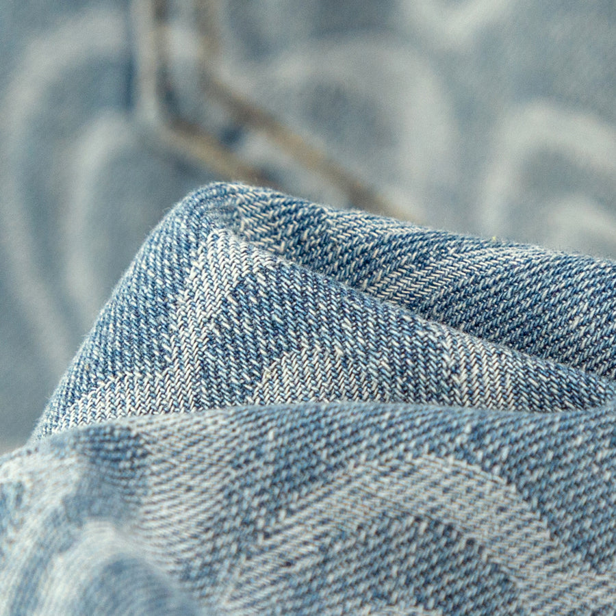 CHUU Growing Heart Straight Jeans