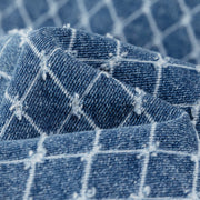 Argyle Embroidered Denim Jacket