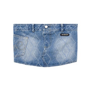 Argyle Denim Tube Top