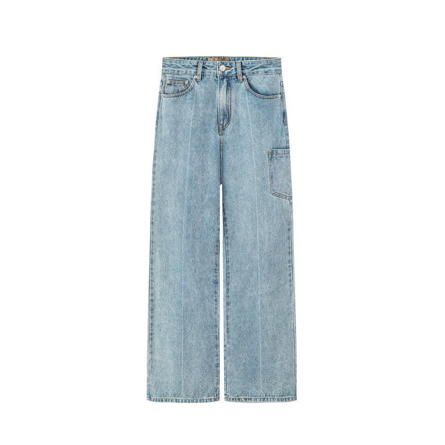 CHUU She Is Versatile Wide Pocket Jeans