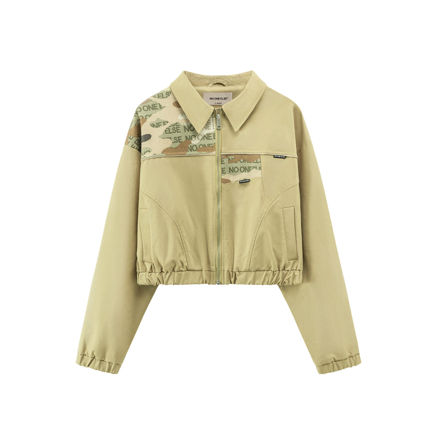 CHUU Camouflage Crop Jacket