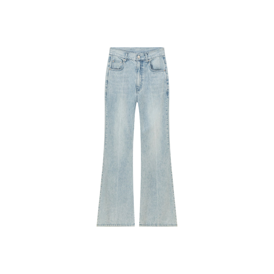 CHUU Heart Bootcut Light Wash Denim Jeans