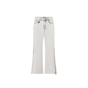 Side Zip Bootcut Jeans