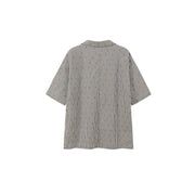 Checked Button Oversized Blazer Jacket