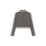 One Button Cropped Jacket