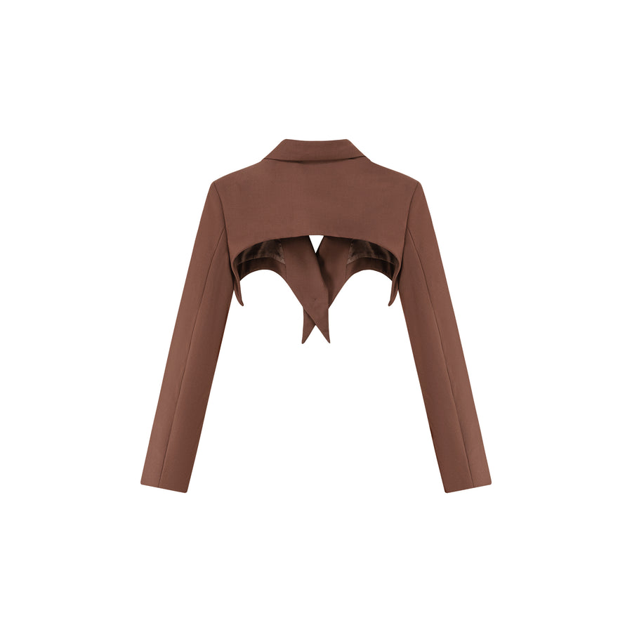 CHUU One Button Cropped Jacket