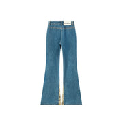 A Side Of Camouflage Bootcut Jeans