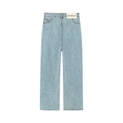 Crop Ankles Straight Jeans