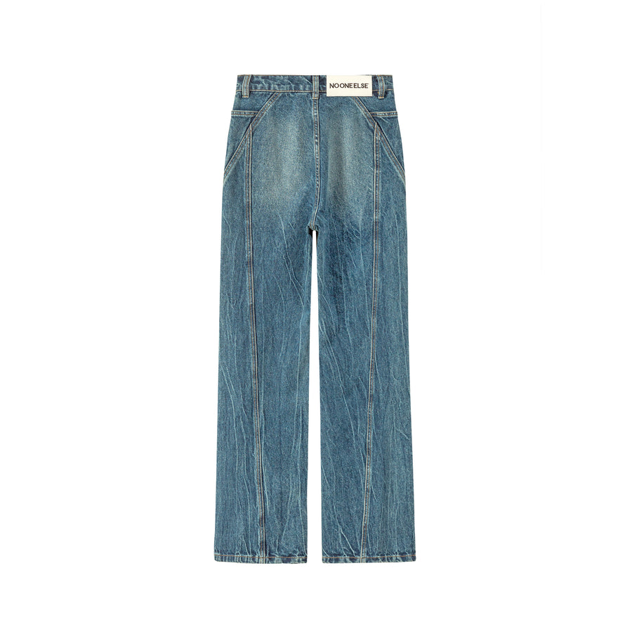 CHUU Front Pockets Straight Denim Jeans