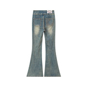 On The Upside Stone Washed Bootcut Jeans