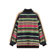 I See The Light Striped Fleece Overfit Jacket