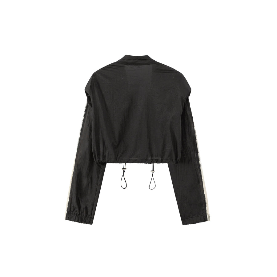 CHUU Cropped Track Jacket