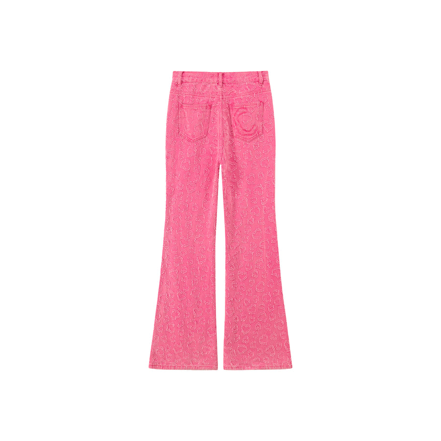 CHUU The Shape Of You Heart Bootcut Denim Jeans