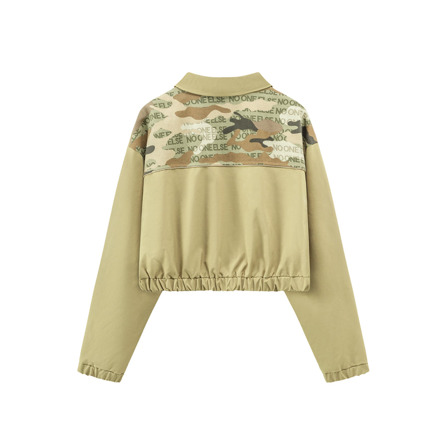 CHUU Camouflage Crop Jacket