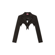 One Button Cropped Jacket