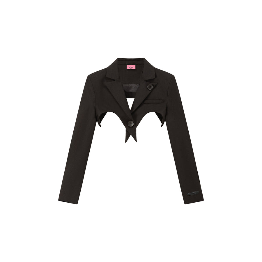 CHUU One Button Cropped Jacket