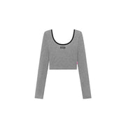 U-Neck Cropped T-Shirt