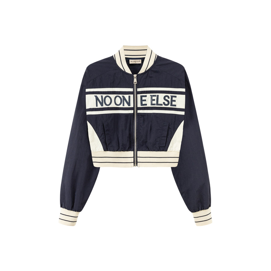 CHUU Noe Logo Color Matching Cropped Jacket