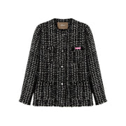 Fringed Tweed Jacket