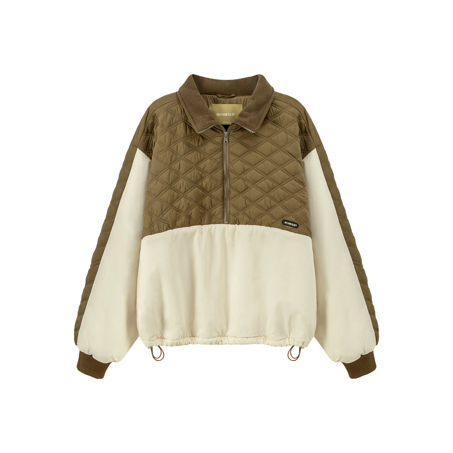 CHUU Quilt Padded Half Zip-Up Anorak
