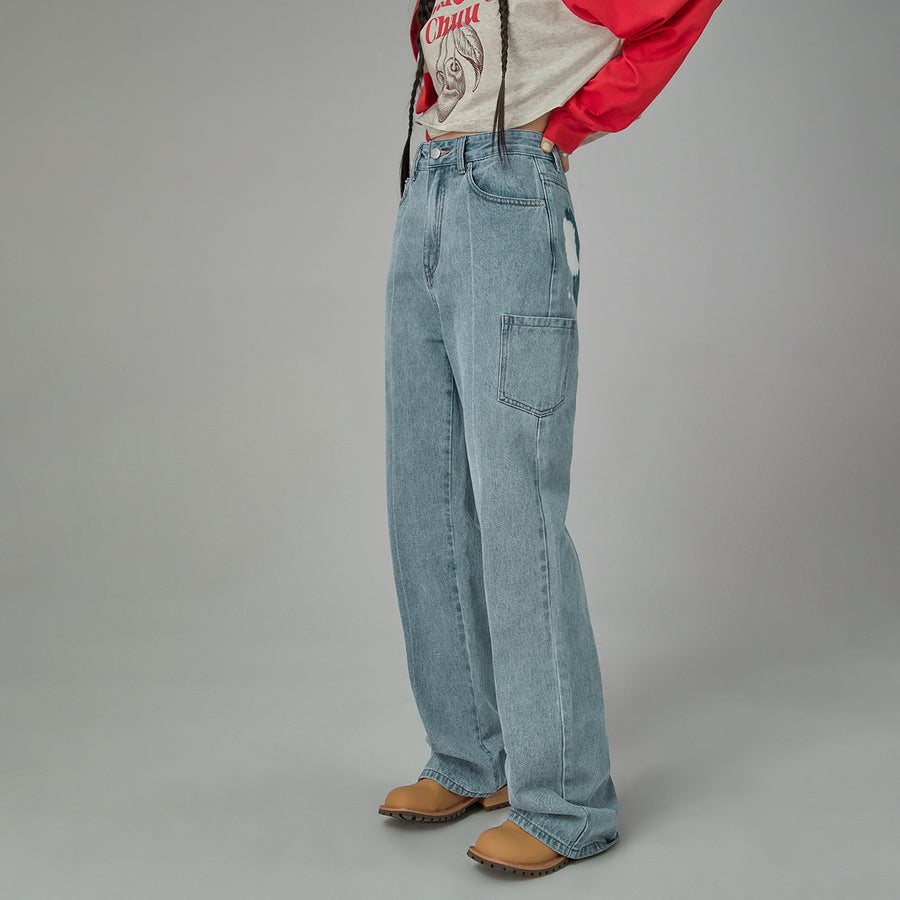 CHUU She Is Versatile Wide Pocket Jeans