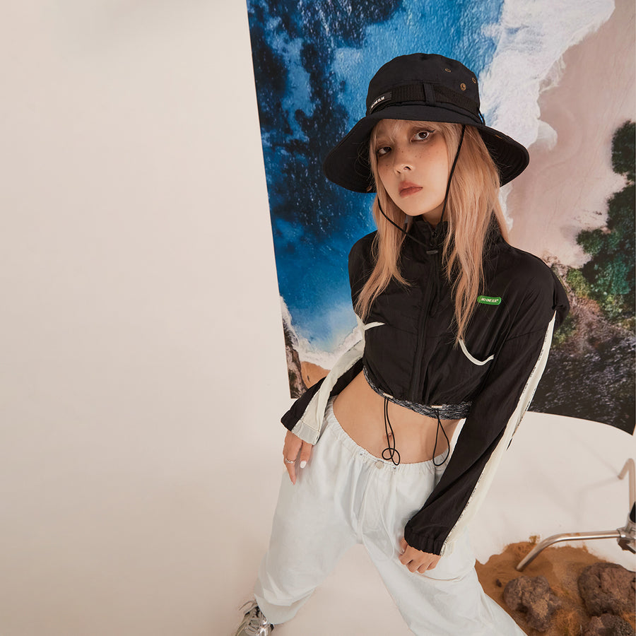 CHUU Cropped Track Jacket