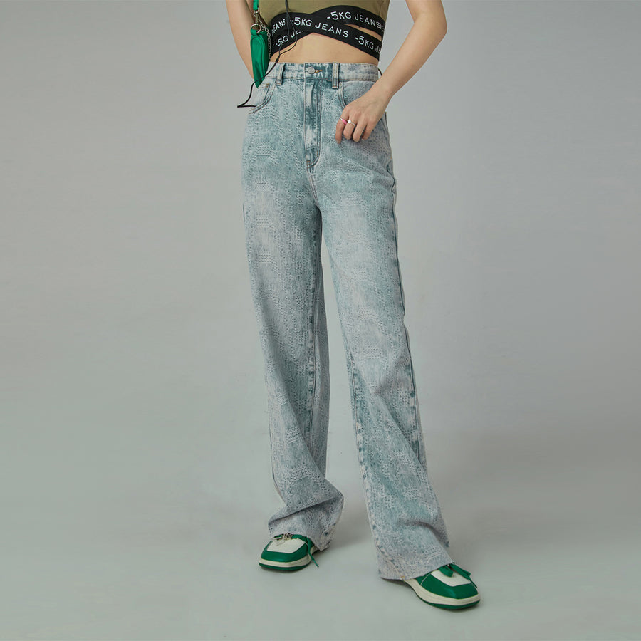 CHUU I Am New Here High-Waisted Wide Jeans