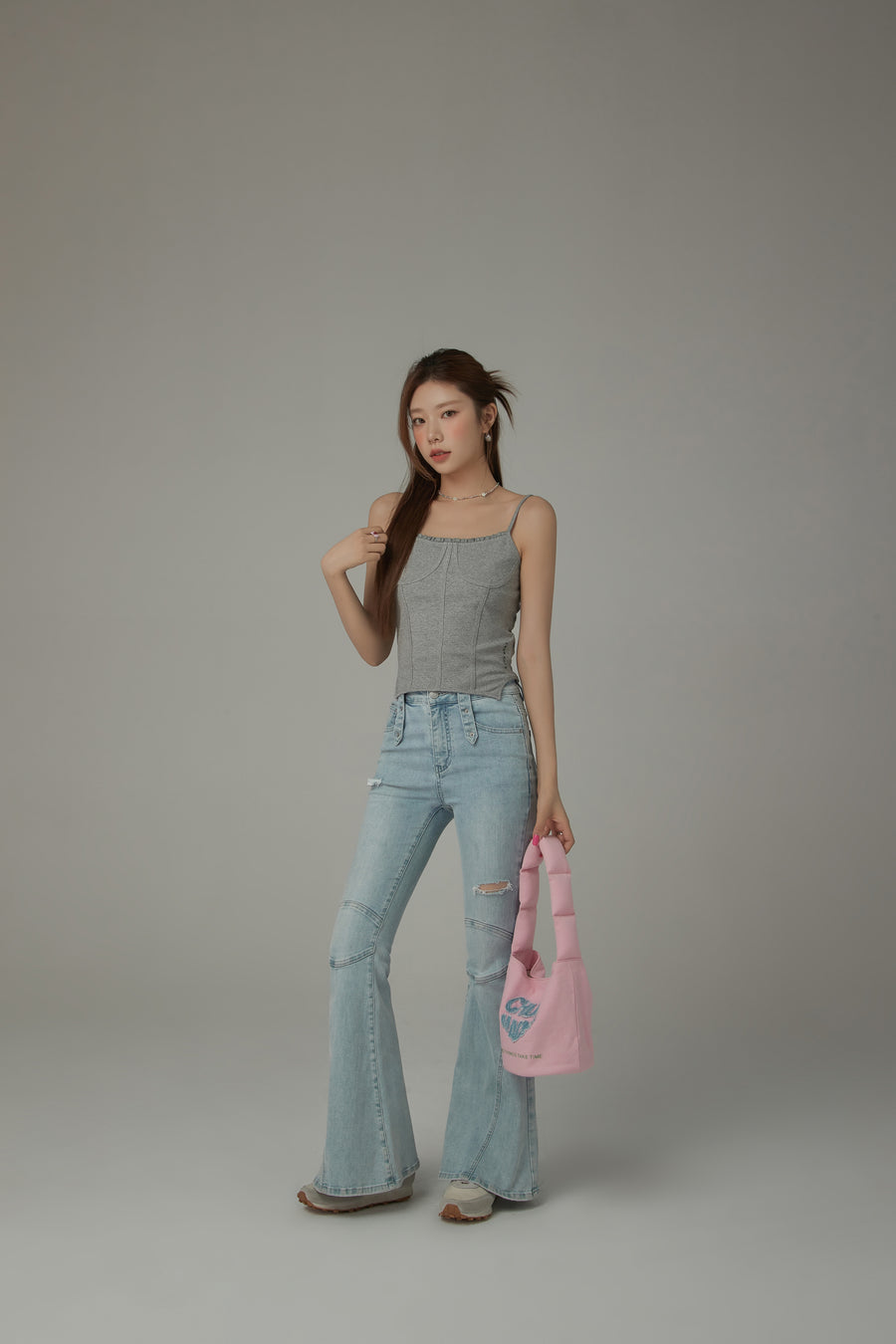 CHUU Color Bustier Slim Sleeveless Top