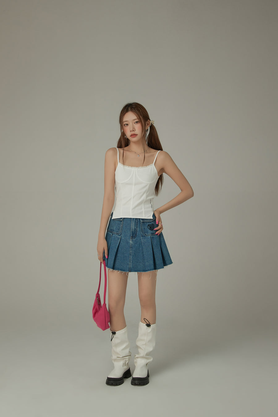 CHUU Color Bustier Slim Sleeveless Top