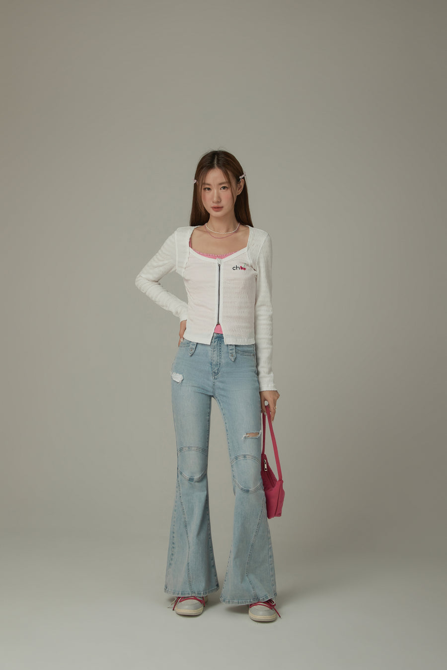 CHUU Color Bustier Slim Sleeveless Top