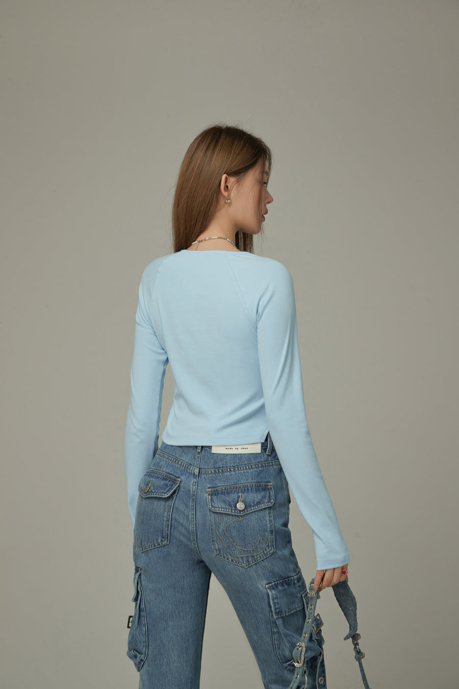 CHUU Pocket Bootcut Denim Jeans