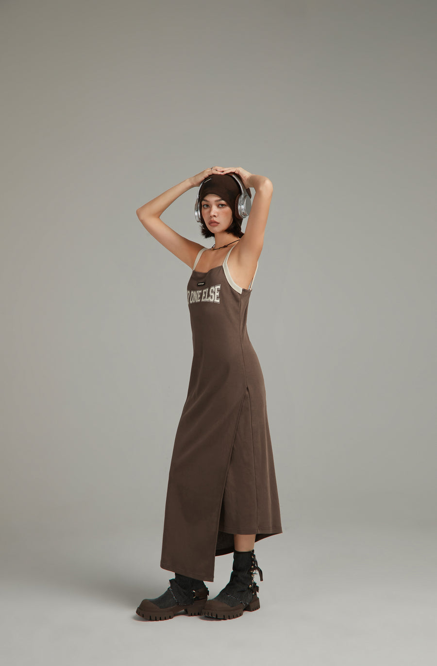 CHUU Sleeveless Bustier Long Dress