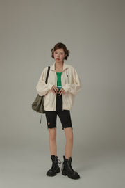 Sporty Zip-Up Loosefit Jacket