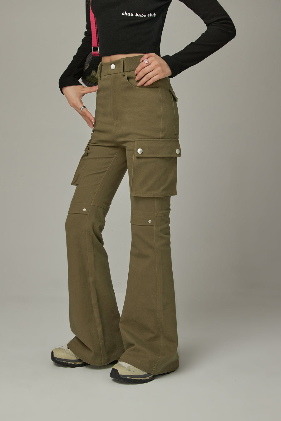 CHUU Pocket Bootcut Daily Pants