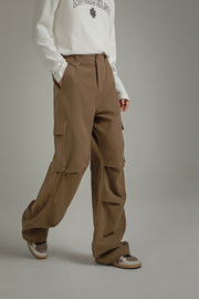 Basic Wide Cargo Pants