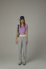 Line Side Straps Baggy Jogger Pants