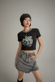 Vintage Color Crop T-Shirt