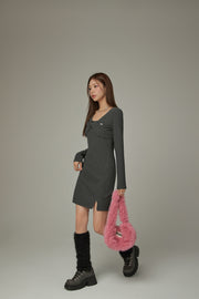 Cherry Twisted Mini Dress