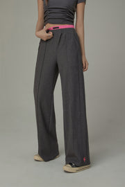 Wide Double Banding Loose Fit Pants