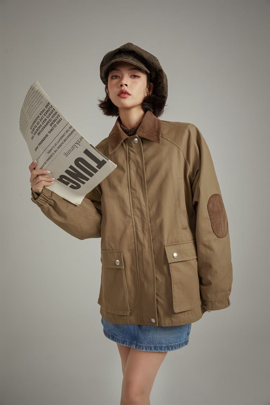 CHUU Corduroy Collar Jacket