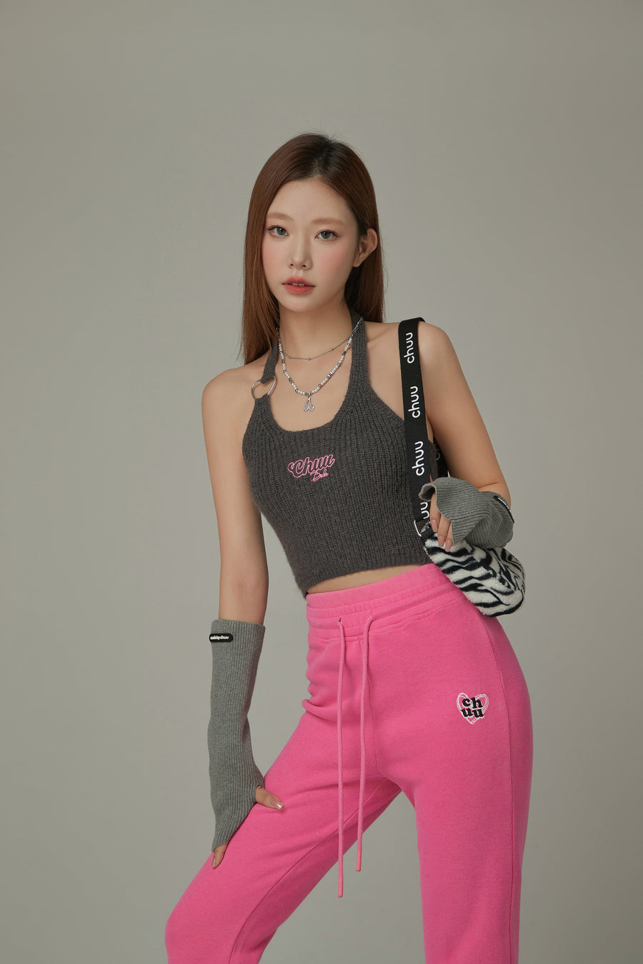 CHUU Halterneck Knit Sleeveless Top